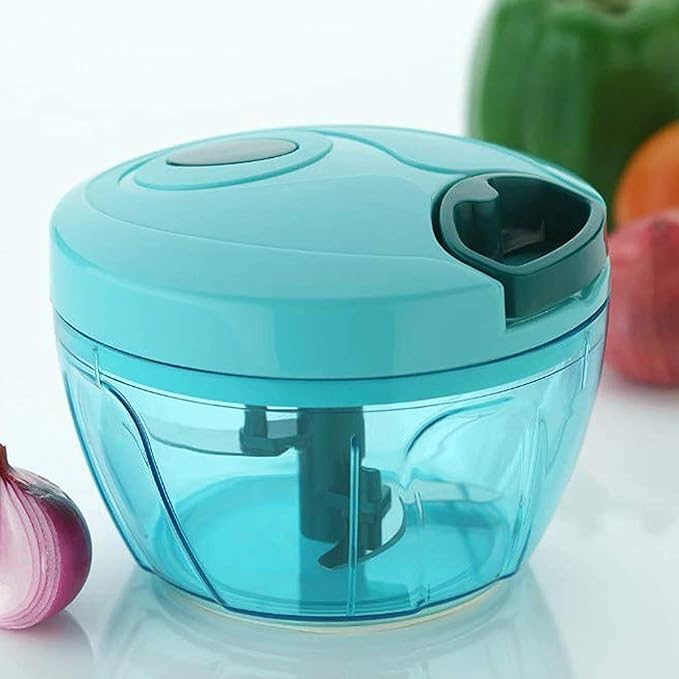 Vegetable Chopper (Multicolor) (500ml - 3 Blades)